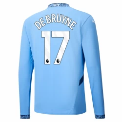 Manchester City Kevin De Bruyne #17 Voetbalshirt 2024-25 Thuistenue Heren Lange Mouw
